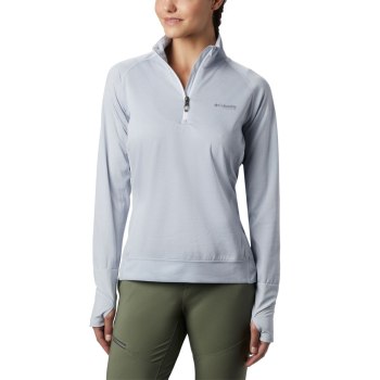 Columbia Irico Half-Zip, Sudaderas Blancos Grises Para Mujer | 891342-ZXA